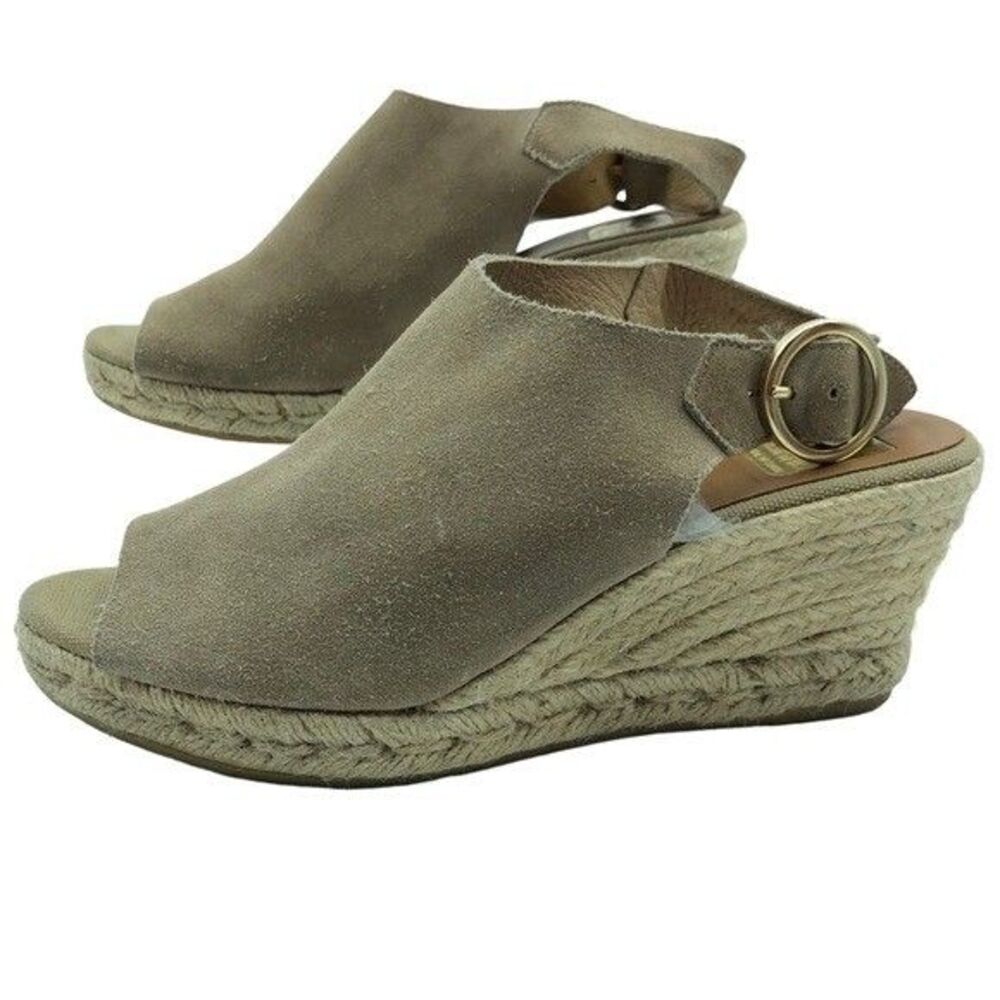 Kanna Women's Espadrille Wedge Heel Sandals Made in Spain 39 US size 8 Stacked